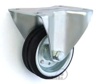 Zabi koło metalowo-gumowe 80 w obudowie stałej symbol 4