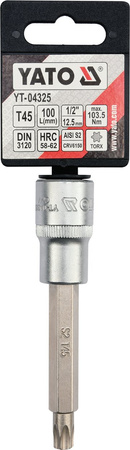 Yato klucz trzzpieniowy torx 1/2" T45 L100mm YT-04325