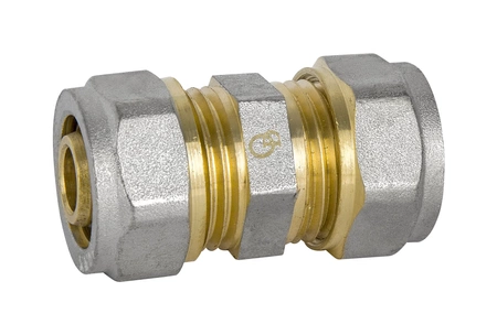 Diamond łącznik redukcyjny podwójny 16x16 pex-al-pex mosiądz FTN-003.16x16.ZŁ-2