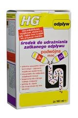 HG środek do udrażniania zatkanego odpływu podwójna moc 2x500ml