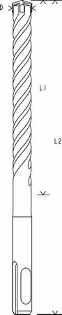 Bosch wiertło do młotów SDS Plus-5X 10x550x610mm 2608836618