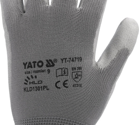 Yato rękawice robocze szare rozmiar 10 YT-7472