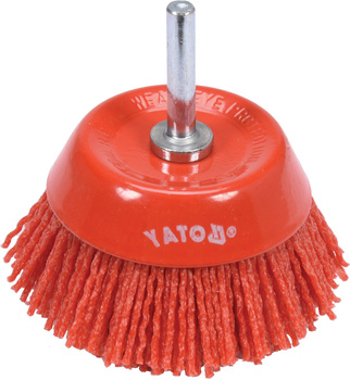 Yato szczotka tarczowa 75mm nylon trzpień YT-47782