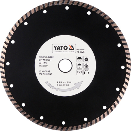 Yato tarcza diamentowa turbo 230mm YT-6025