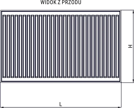 Diamond grzejnik stalowy panelowy 600x1200mm z zasilaniem bocznym i wieszakiem 22-600x1200