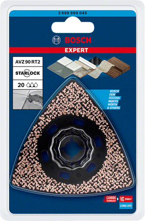 Bosch brzeszczot wielofunkcyjny AVZ 90 RT2 EXPERT Sanding Plate 90 mm