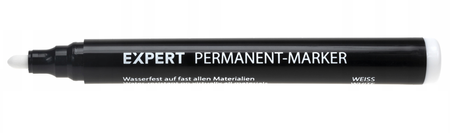 Marker permanentny okrągły Expert biały 8415010