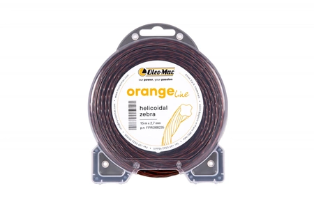 Oleo-Mac żyłka tnąca spiralna Orange Line 2,7mm 15m FPRO08235