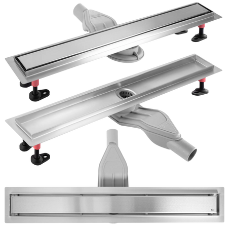 REA odpływ liniowy Neox Superflow 2w1nikiel szczotkowany 60cm REA-G2705