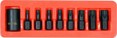 Yato zestaw kluczy udarowych trzpieniowych torx 1/2" 9-elementowy YT-10664