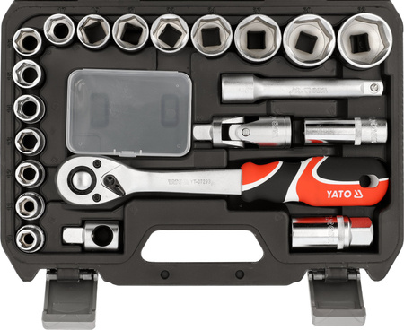 Yato zestaw narzędziowy 1/2" 24-elementowy YT-12662