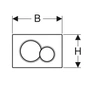 Geberit przycisk do spłukiwania dwudzielnego 115.770.DW.5