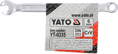 Yato klucz płasko-oczkowy 6mm YT-0335