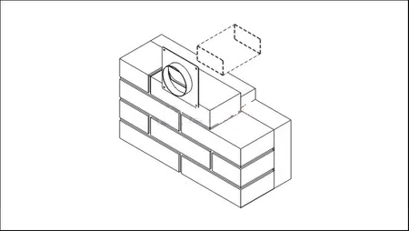 Dospel kołnierz przyścienny z przepustnicą D/UZP 104/110x55 007-0233