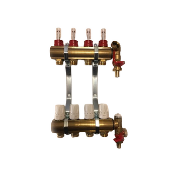 Lekro rozdzielacz uzbrojony mosiężny 9-obwodowy