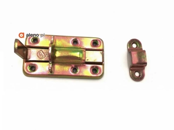 Zasuwka drzwiowa złoty ocynk 80mm