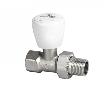 Diamond zawór grzejnikowy prosty niklowany 1/2"x1/2" ART.64-1/2.P