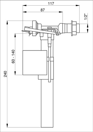 Inter Sano zawór napełniający TS 1/2"