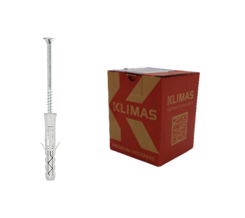 Wkręt-met kołek rozporowy z wkrętem z łbem stożkowym KRX 10x50x60mm 100sztuk KRX-105060