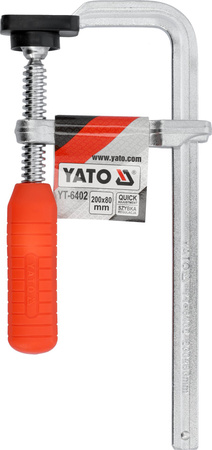 Yato ścisk stolarski kuty 200x80mm YT-6402