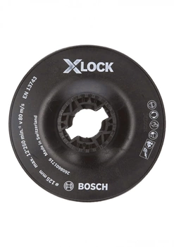 Bosch talerz oporowy z systemem X-LOCK twardy 125mm 2608601716