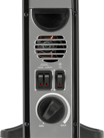 Lund grzejnik konwektorowy 2000W czarny 68651