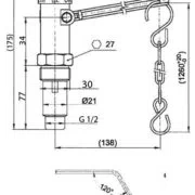 Regulus miarkownik ciągu 1/2" RT4P