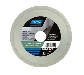 Norton tarcza diamentowa Cee Ceramic Tiles 125x22,23mm 70184601275