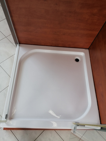 Besco brodzik kwadratowy Oskar 90x90cm biały BAO-90-PK