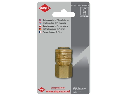 Airpress szybkozłącze 1/4" GW Euro 4301501