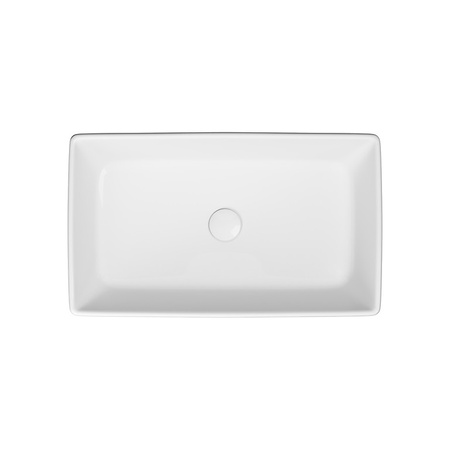 Cersanit umywalka nablatowa City 50 prostokatna z korkiem ceramicznym K35-048