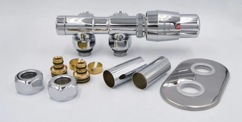 Vario Term zestaw instalacyjny termostatyczny All In One Twins lewy chrom ATSGSO202CFK/L