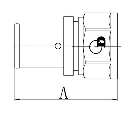 Diamond łącznik ZŁ-CH PEX-AL-PEX 20x1/2" zaprasowywany gwint wewnętrzny mosiądz FZZ-002.1/2X20.ZŁ-DZ