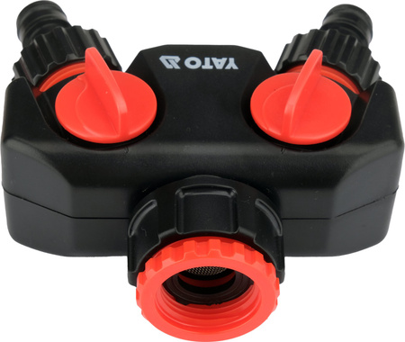 Yato przyłącze kranowe rozdzielacz z 2 wyjściami 3/4"-1" YT-89100