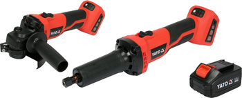 Yato zestaw szlifierek prosta i kątowa 18V 4Ah YT-828296