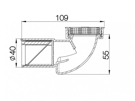 Purus półsyfon suchy umywalkowy biały 8075409