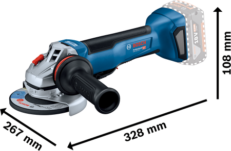 Bosch akumulatorowa szlifierka kątowa GWS 18V-10P bez akumulatora 06019J4100