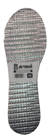 Arhem 3-warstwowe aluminiowe wkładki do butów rozmiar 42 ARH 75 502-42