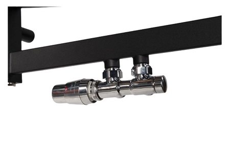 Luxor grzejnik łazienkowy czarny mat LUX-Z40/1 700x500mm