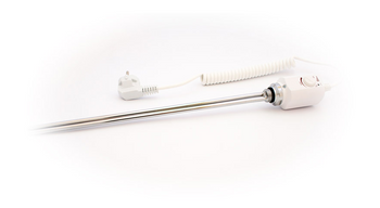 Volux grzałka łazienkowa elektryczna 1200W z termostatem biała RD 10.1200