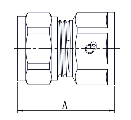 Diamond łącznik ZŁ-DZ PEX-AL-PEX gwint wewnętrzny 20x3/4" mosiądz FTN-002.3/4x20.ZŁ-DZ