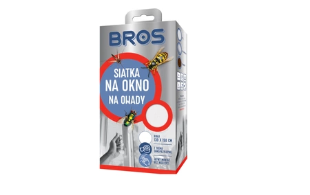 Bros siatka na okno na owady 130x150 czarna