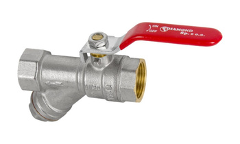 Diamond zawór kulowy 1/2" z filtrem skośnym z dławikiem ART.17 D-15