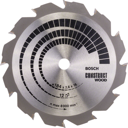 Bosch tarcza pilarska Construct Wood 184x16x2,6mm 2608641200