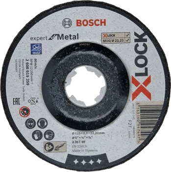 Bosch tarcza tnąca Expert for Metal do szlifowania obniżonego z systemem X-LOCK 2608619259