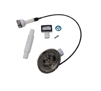 Tycner spust zlewozmywakowy fi 90mm ze sterowaniem korek automatyczny 2658