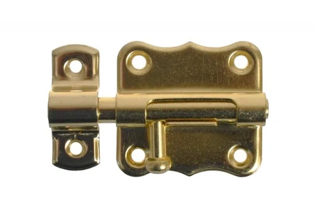 Zasuwka lekka drzwiowa 384 mosiądz 30mm ZS-WA-010