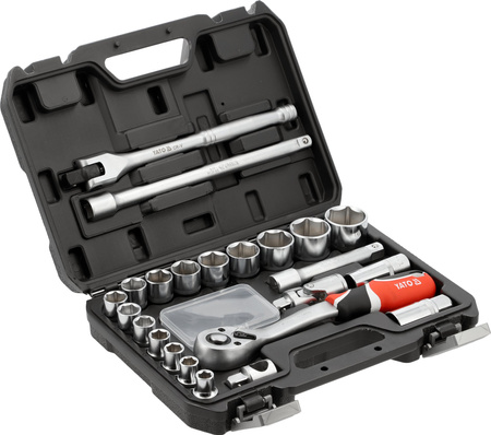 Yato zestaw narzędziowy 1/2" 24-elementowy YT-12662