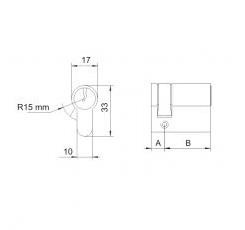 Lob wkładka nikiel z przestawnym suwakiem 30/9