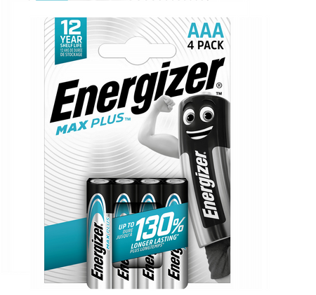 Energizer bateria alkaliczna Max Plus LR3 AAA 4 sztuki